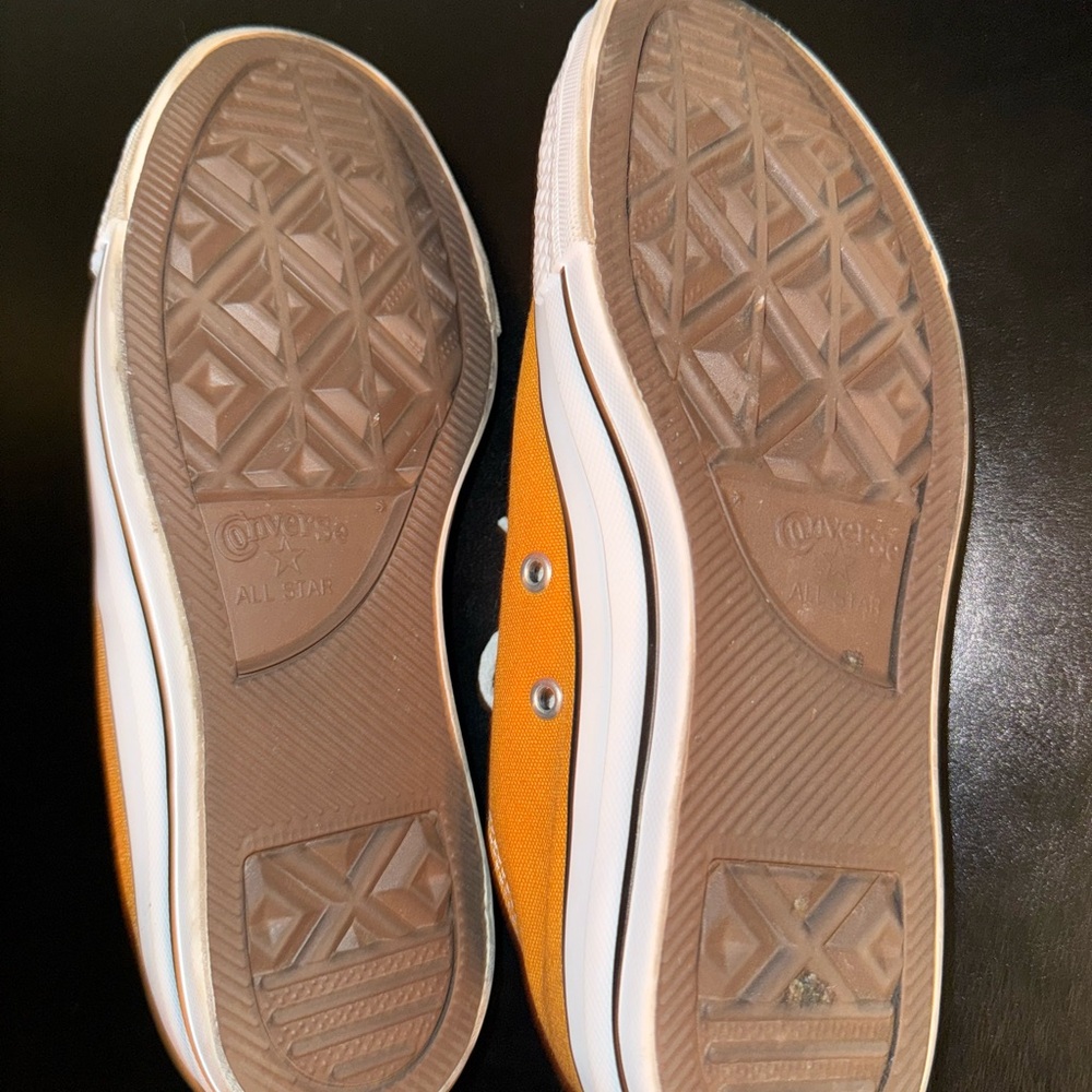 “SOLD” Women Converse Golden Orange All Star Sneakers - Picture 8 of 11